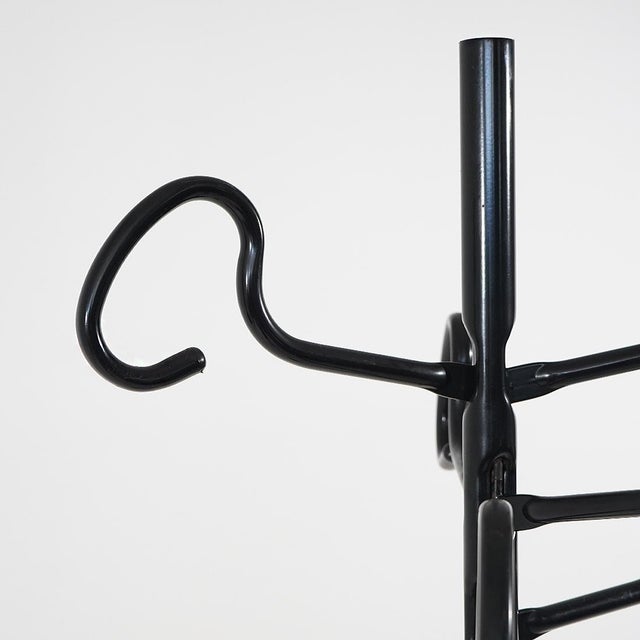 Black Servomanto Coat Stand by Achille Castiglioni for Zanotta, 1980s For Sale - Image 8 of 13