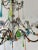 Glass French Rainbow Pastel Confetti Candy Colors Opaline Drops Chandelier, Circa 1920 For Sale - Image 7 of 12