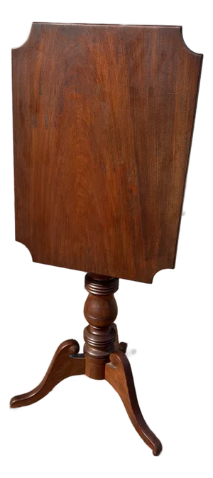 Antique Mahogany Tilt Top Candlestand, Pennsylvania, Circa 1820s–1840s