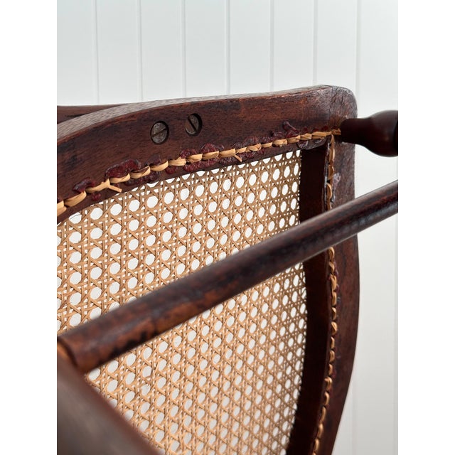 Victorian Era Antique Cane & Wood Dining Chairs, Set of 4 For Sale - Image 10 of 18