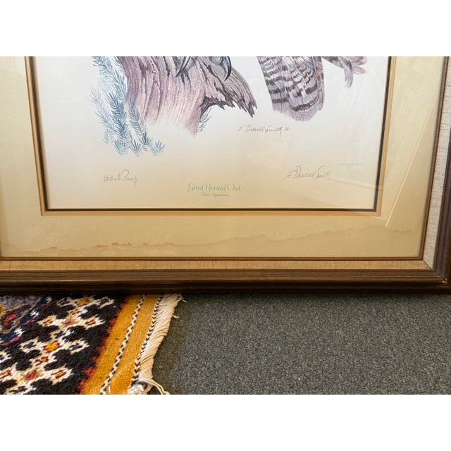 E. Darrell Smith Great Horned Owl Artist Proof, Signed For Sale - Image 9 of 12
