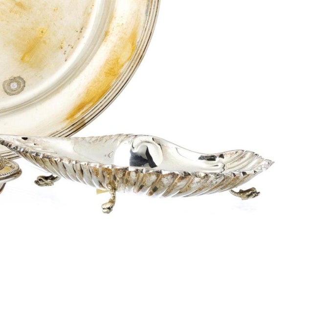 Silver-Plated Lot of Sage Terrine and Shell, Set of 2 For Sale - Image 5 of 6
