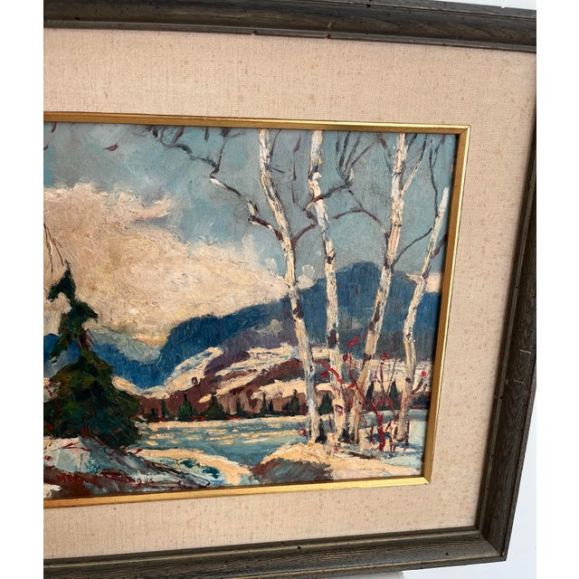 Marvin Mangus Alaskan Landscape Oil, Signed For Sale - Image 9 of 10