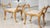 Pair of Italian Neoclassical Giltwood Camel Stool Benches