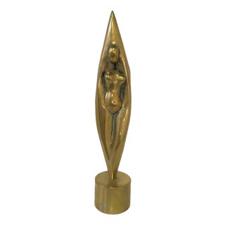 Andrea Picini, Postmodern Figurative Sculpture, 1980s, Bronze For Sale
