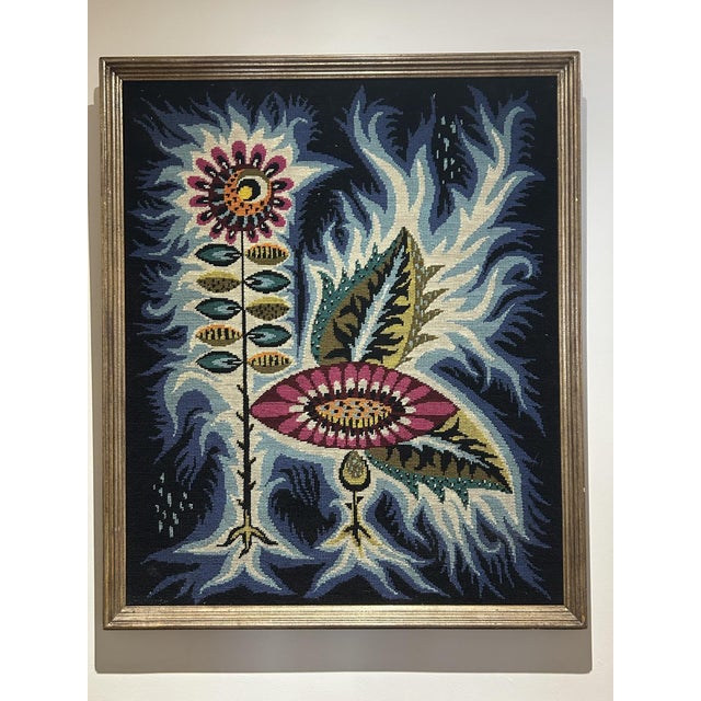 "Night Flower" tapestry in the style of Jean Lurçat, 1960s/1970s