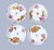 Set of Eight Hand-Painted Antique Charles Ahrenfeldt French Limoges Depose Porcelain Bowls c. 1890–1930 A rare & exquisite...