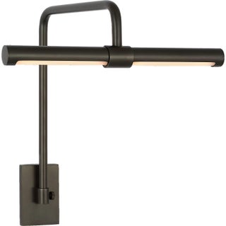 Thomas O'Brien for Visual Comfort Signature Kidd 9" Frame Mount Picture Light in Bronze For Sale