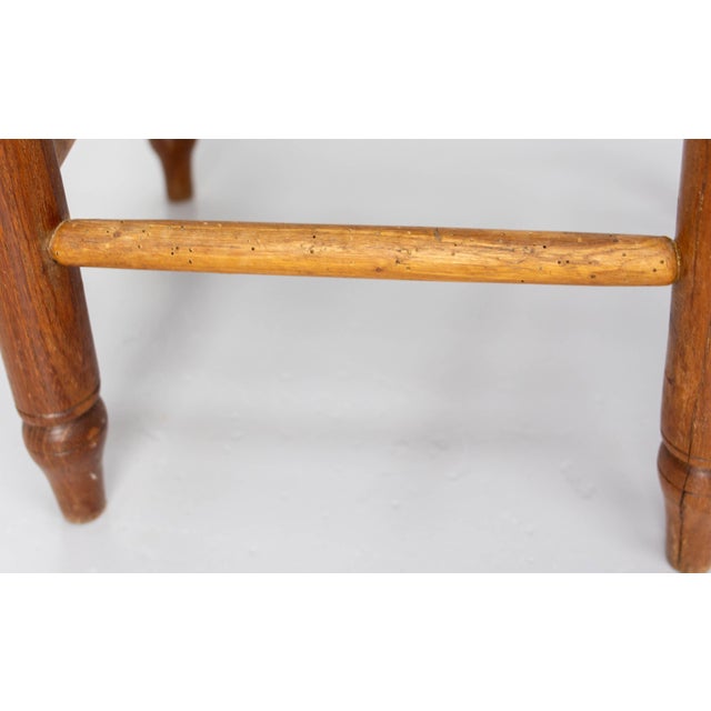 French Straw and Elm Chairs, Late 19th Century, Set of 8 For Sale - Image 16 of 18
