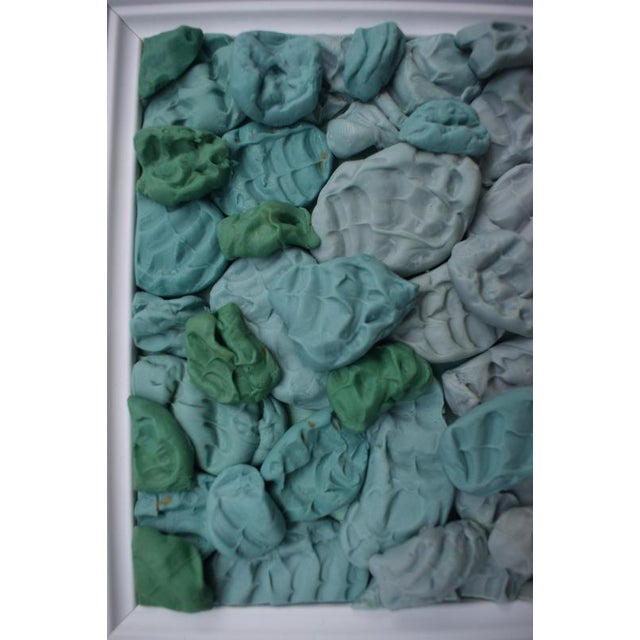 Plastic María Magán, Wall Mounted Sculpture with Mint Green Chewing Gum Forms, 2022, Wood For Sale - Image 7 of 11
