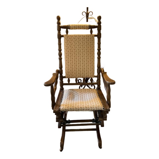 19th Century Wakefield Platform Rocking Chair For Sale