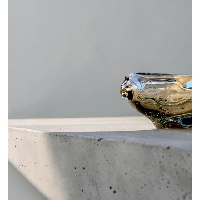 Mid-Century Modern Danish S​moked Glass Bowl from Holmegaard, 1960s For Sale - Image 3 of 8