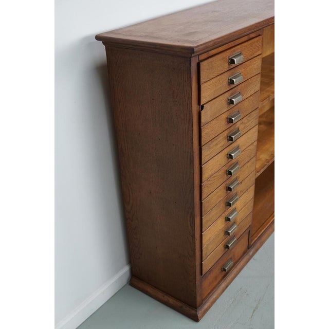Vintage Dutch Oak Apothecary Cabinet, 1950s For Sale - Image 13 of 18