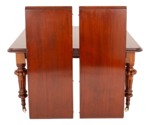 Victorian Extendable 10-Seater Dining Table in Mahogany, 1860s