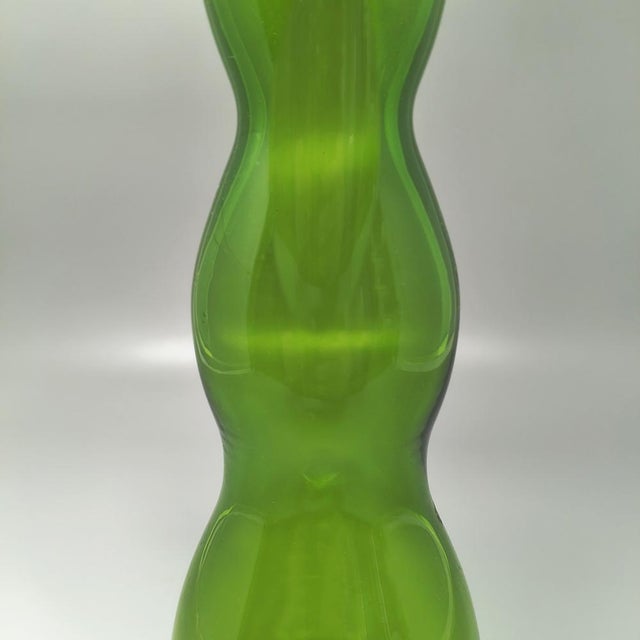 Mid-Century Modern Murano Green Glass Vase by Vincenzo Nason, 1970s For Sale - Image 6 of 10