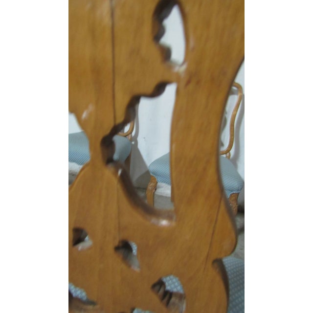1940s French Set Dining Room Chairs Carved Rococo For Sale - Image 9 of 12