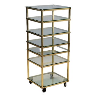 Glass Display Stand, 1980s For Sale