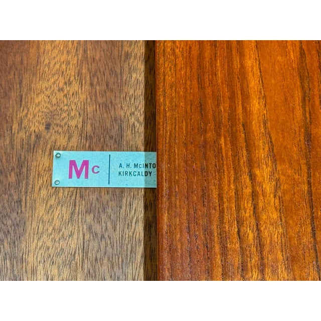 Vintage Extending Oval Dining Set by Tom Robertson for McIntosh, 1960s, Set of 5 For Sale - Image 11 of 14