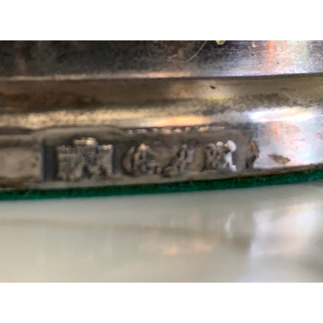 Vintage English Silver Plate Wine Coaster For Sale - Image 9 of 10