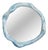 White Bleached Maple and Wood Stain Round Wall Mirror by Alexander Knysch For Sale