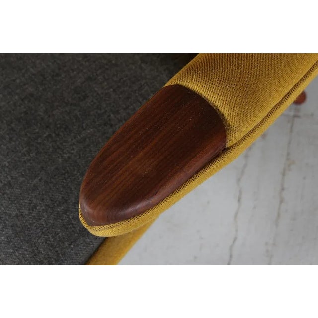 Danish Teak Chair with Wool Upholsery in the style of H. J. Wegner, 1950s For Sale - Image 9 of 11