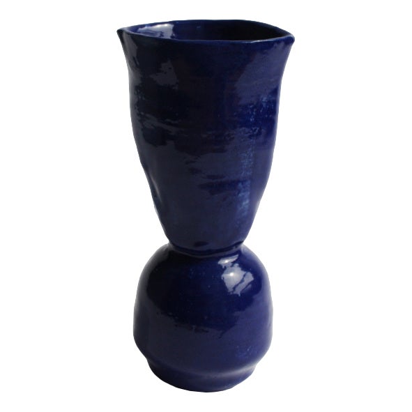 Mini Vase in Cobalt by Anja Marschal For Sale