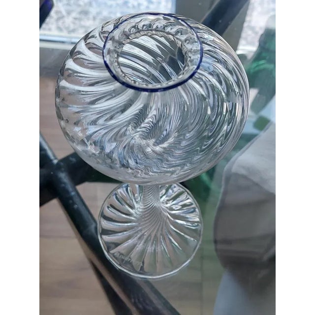 Glass Italian Glass Candlestick from La Murrina, 1960s For Sale - Image 7 of 10