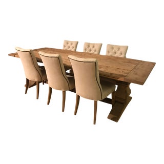 Restoration Hardware Dining Set - Table & 6 Chairs For Sale