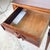 Brown 19th Century French Provincial Walnut Side Table With Hand-Carved Leaf Drawer For Sale - Image 8 of 12
