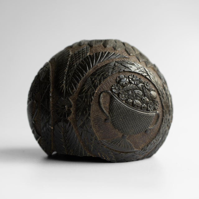 Antique Sailors Bugbear, Naive Folk Art Carved Coconut, Late 18th/Early 19th Century For Sale - Image 15 of 17