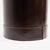 Brown Leather Wastebasket with Decorative Brass Buckle For Sale - Image 3 of 10