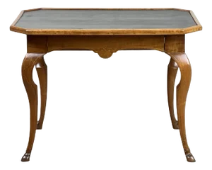 Antique Louis XV Provincial Walnut One Drawer Writing Desk or Side Table C. 18th Century