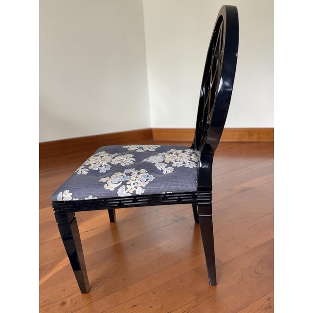 Wood Miles Redd Diamond Dining Chair for Ballard Designs Upholstery Collection For Sale - Image 7 of 12