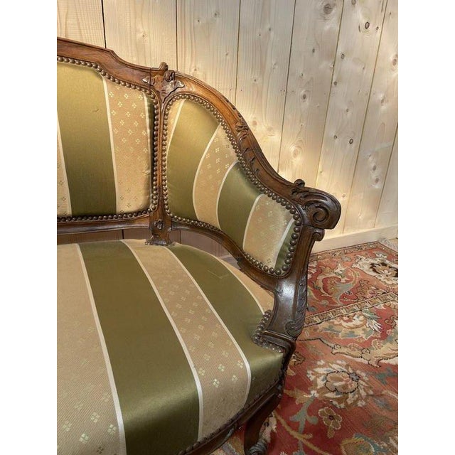 Louis XV Style Sofa in Wood For Sale - Image 4 of 11