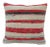 Handmade Red and White Striped Kilim Pillow Cover For Sale