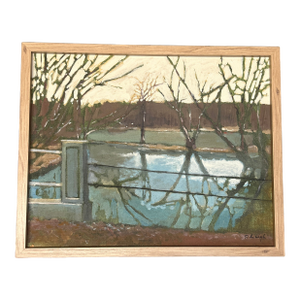 Contemporary Original Landscape Painting by Stephen Heigh “The Fishing Hole”