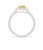 Modern 2.2 Ct Oval Cut Natural Yellow Sapphire & Diamond Halo Engagement Ring For Sale - Image 3 of 8