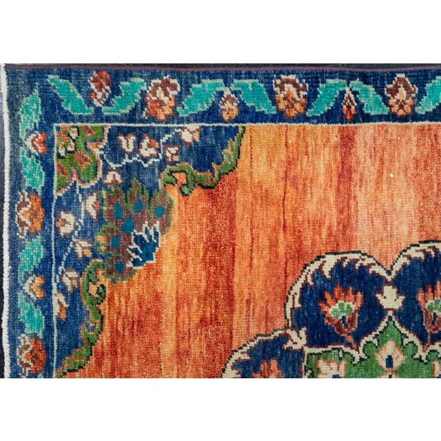 Early 21st Century Turkish Vintage Rug 4'5" x 10' #21408 For Sale - Image 5 of 8