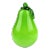 Mid Century Modern Handblown Green Pear Figurine Art Glass For Sale