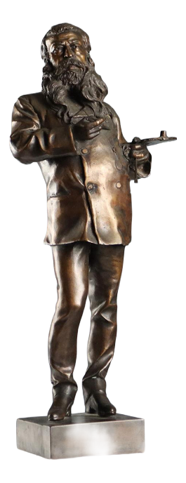Bronze Painter Figurine by Vincenzo Gemito