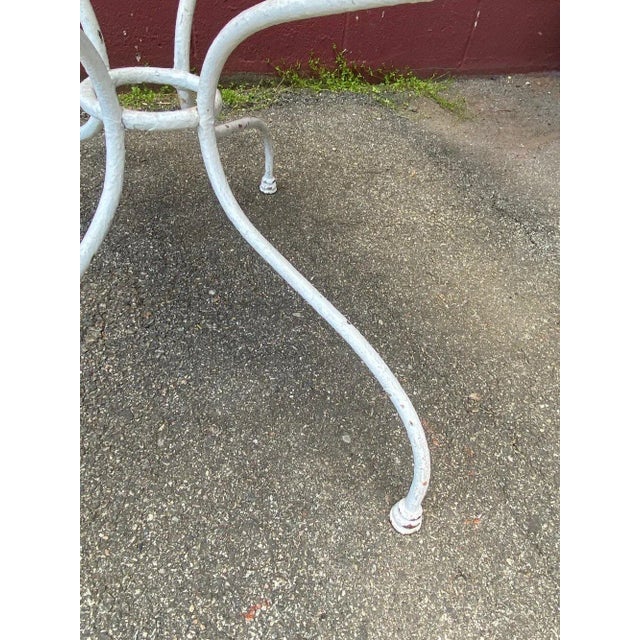 White White Painted 1920s French Bistro Table For Sale - Image 8 of 12