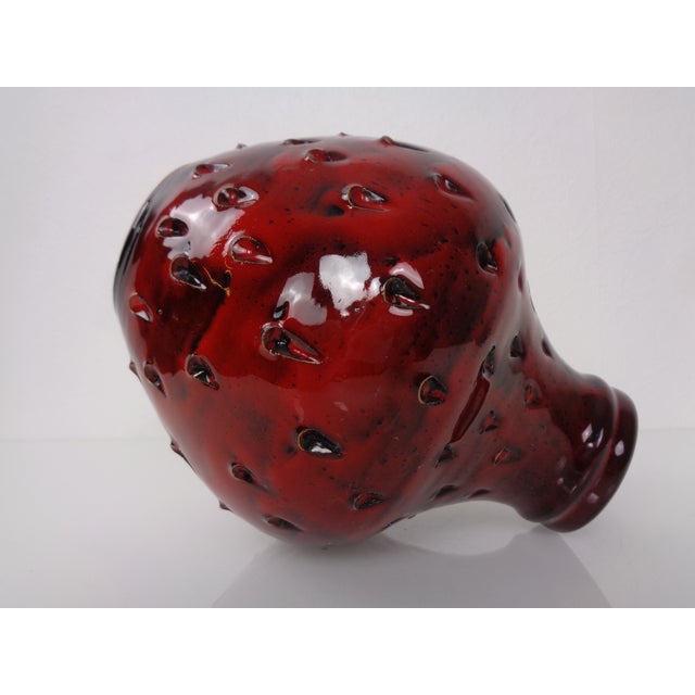 Italian Strawberry Ceramic Vase by Fratelli Fanciullacci for Bitossi, 1960s For Sale - Image 13 of 18