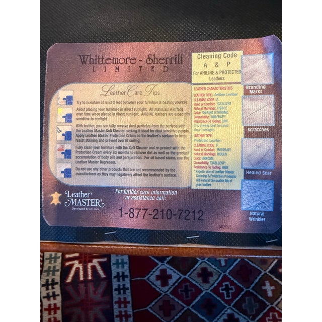 1990s Whittemore-Sherrill Leather Club Chair For Sale In New York - Image 6 of 6