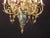 1950s 12 Arm Bronze Green Marble Ram's Head Chandelier For Sale - Image 9 of 13