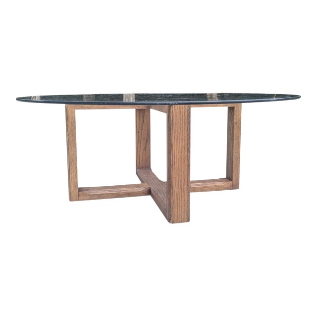 Mid Century Modern Oak Wood Coffee Table For Sale
