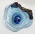 2020s 20th Century Modern Filip Ravert Blue Hand-Blown Art Glass and Bronze Overlay Centerpiece Bowl For Sale - Image 5 of 8