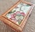 Intage Rattan Cane Glass Top Storage Box With Designer Fabric Insert For Sale - Image 10 of 13