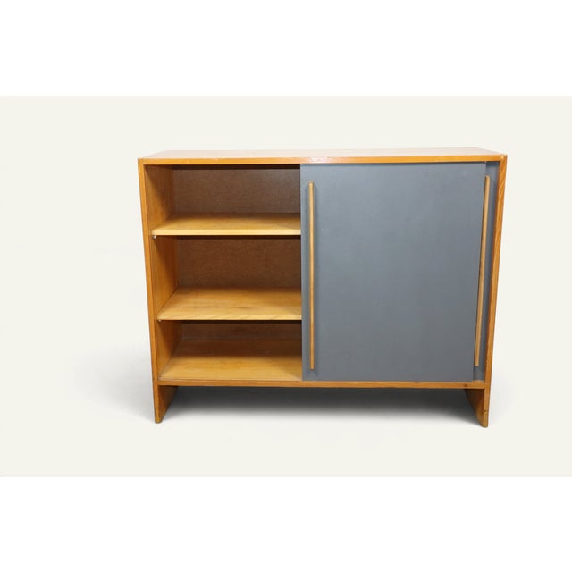 1960s Vintage Wooden Buffet with Sliding Doors, 1960s For Sale - Image 5 of 18