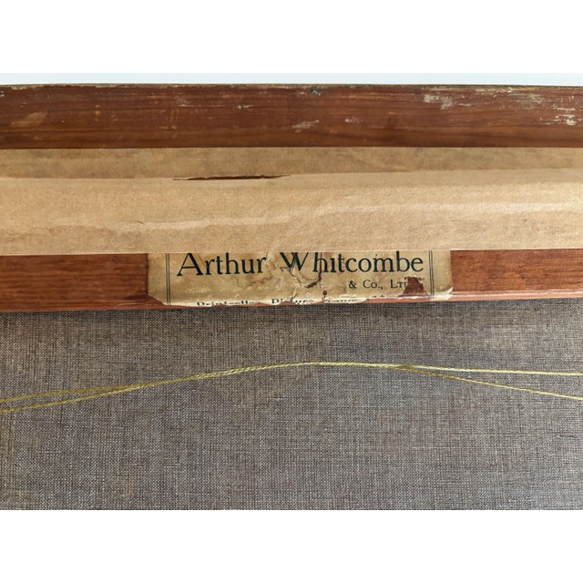 1920s "Portrait of ‘Patrick’ a Chestnut Hunter" Antique Horse Painting Oil on Canvas by George Wright For Sale - Image 12 of 13