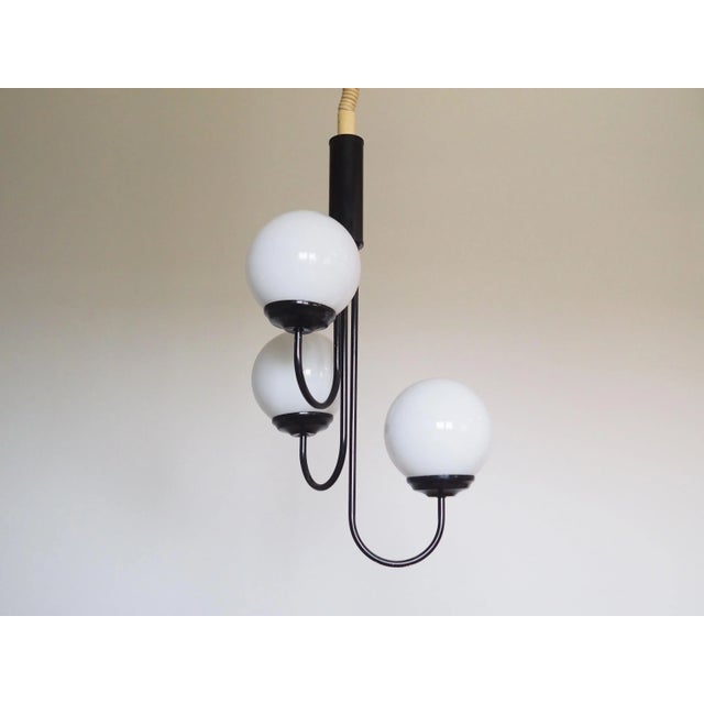 The lamp was made in the 1990s, Danish production. Made of glass, metal and plastic. The unique construction is not only...